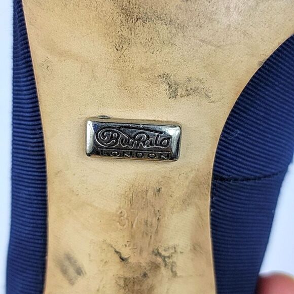 Buffalo London Open Toe Blue Heel - Picture 13 of 16